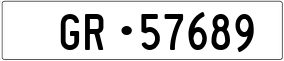 Trailer License Plate